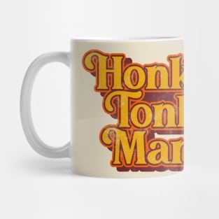 Honky Tonk Man ))(( Retro Classic Country Music Design Mug